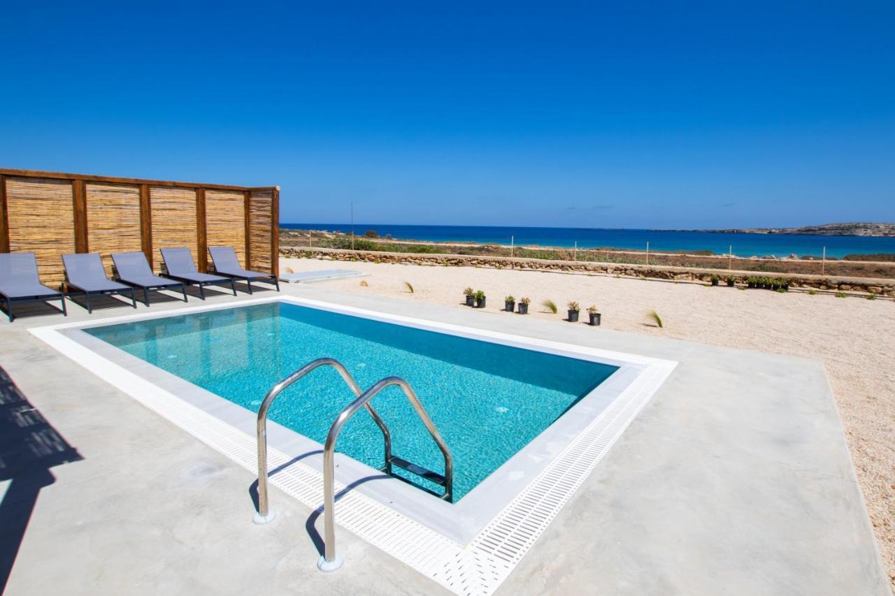 Cato Agro 5, Seafront Villa With Private Pool Afiartis Buitenkant foto
